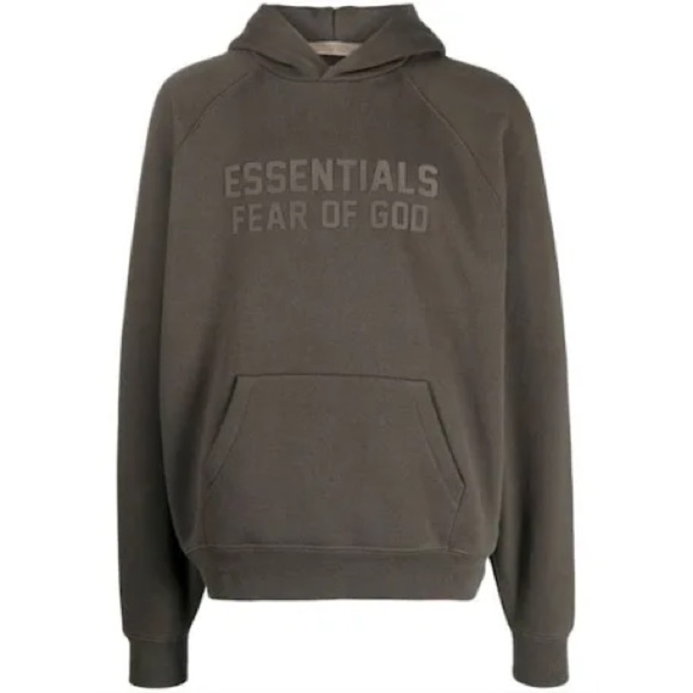 🔥NWT ESSENTIALS Hoodie In WOOD -‎ Size Large